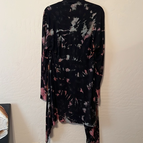 Gorgeous Tye Dye Tunic open front, drape collar cardigan wrap. M/L - Picture 4 of 6